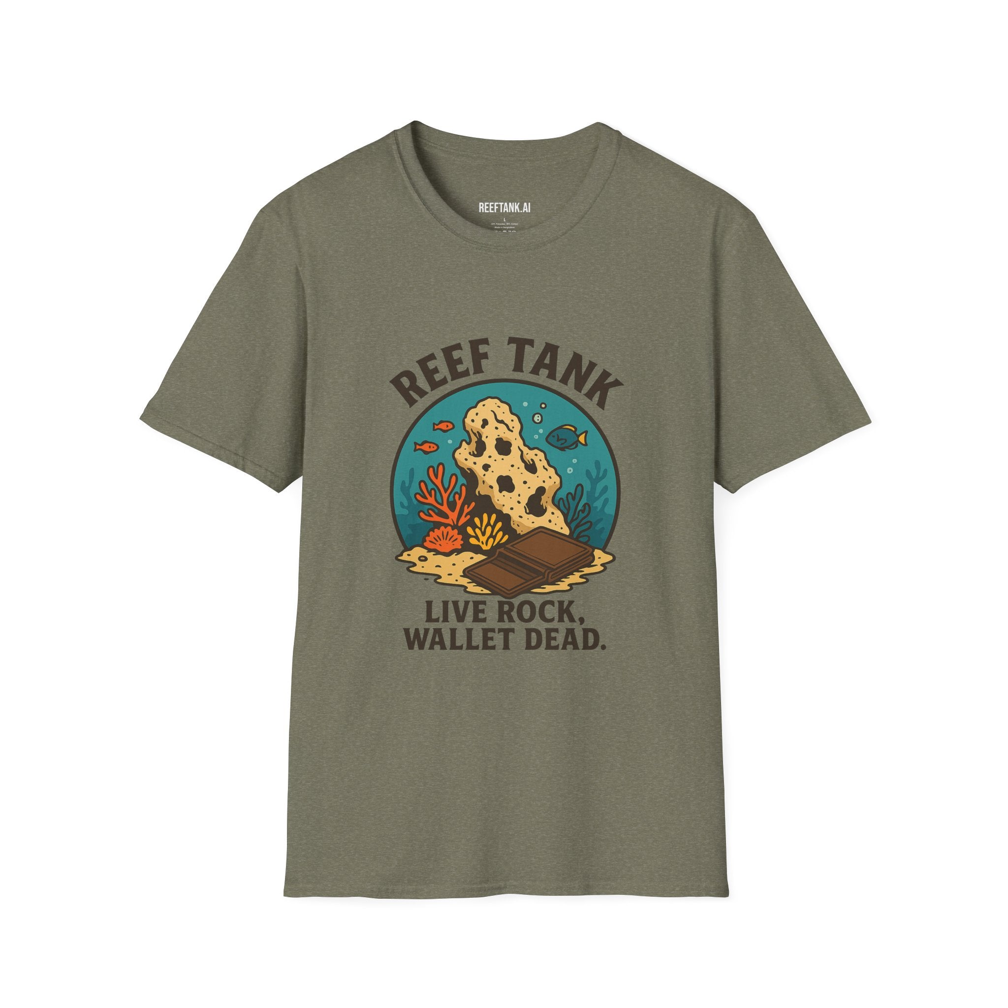Reef Tank: Live Rock, Wallet Dead Tee